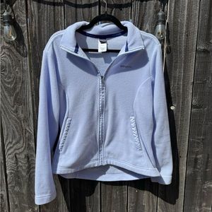 Patagonia Women’s El Capilene Light Blue Purple Full Zip Fleece Jacket medium
